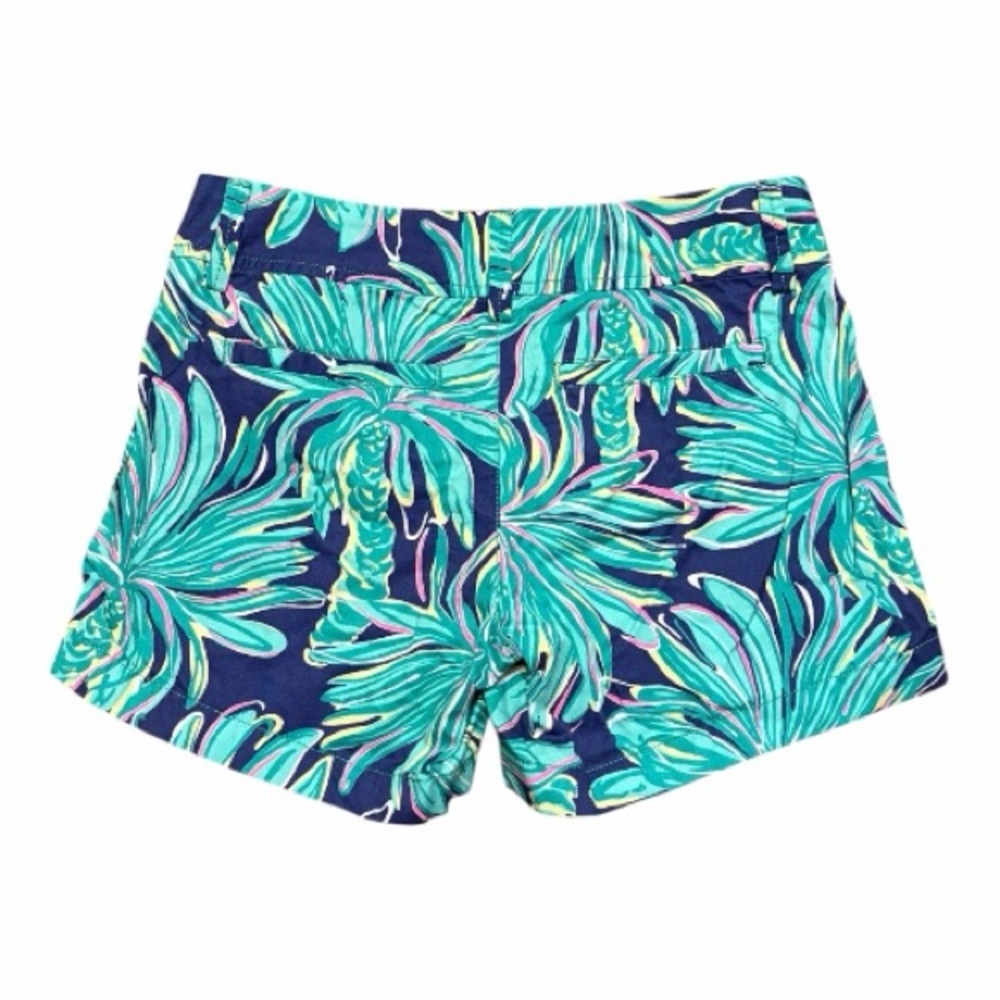 Lilly Pulitzer Callahan Shorts Bright Navy Tiger Palm Tropical Print beach babe - Picture 3 of 6
